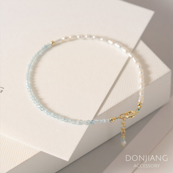 三月生辰石手鍊(海藍寶)