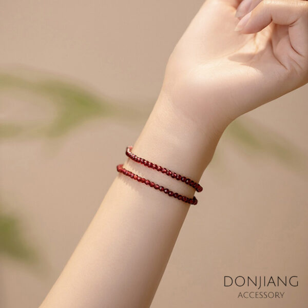一月生辰石手鍊(紅石榴石)