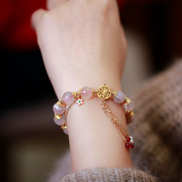 富貴人間 / 櫻花瑪瑙珍珠手串