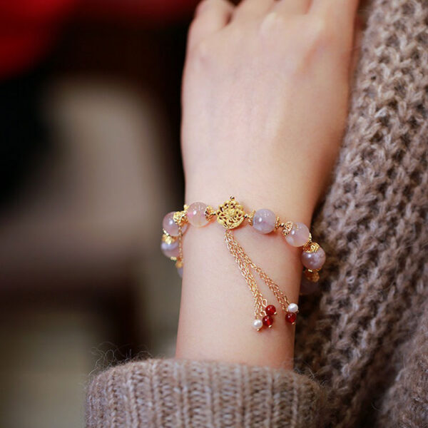 富貴人間 / 櫻花瑪瑙珍珠手串