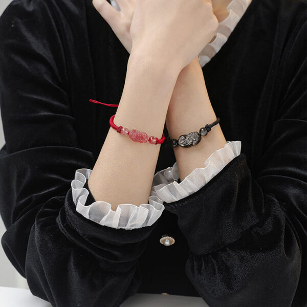 情侶款水晶貔貅手鍊