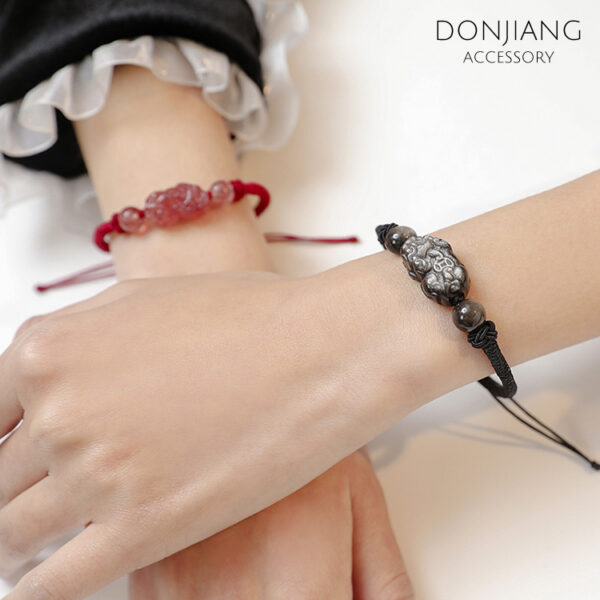 情侶款水晶貔貅手鍊