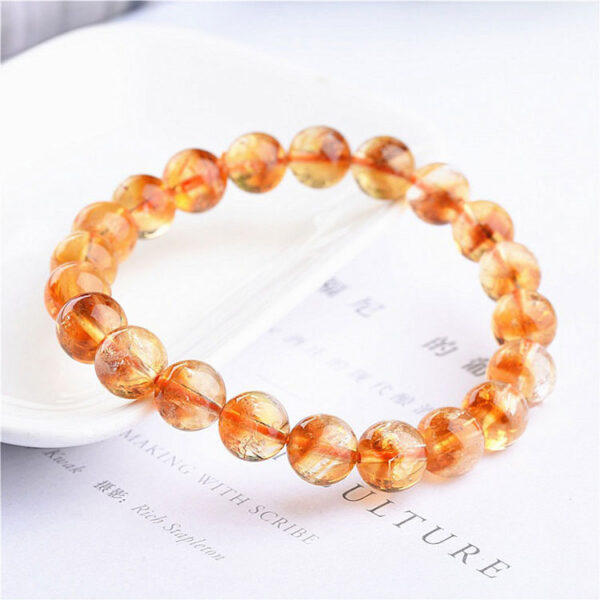 金字塔黃水晶手鍊