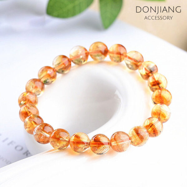 金字塔黃水晶手鍊