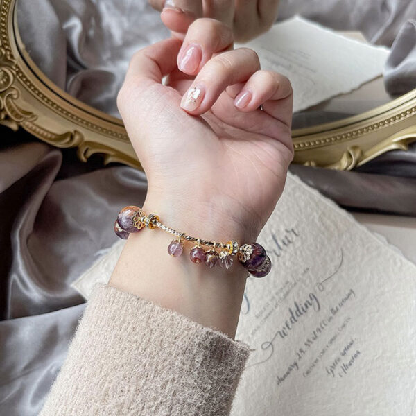 能量水晶手鍊 – 紫幽靈｜正財．貴人．紓壓