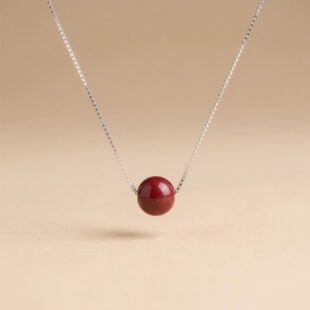 【逆轉．守護】高含量硃砂鎖骨鍊 - 紫金砂