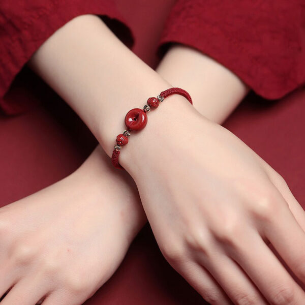 平安扣蓮花A01 硃砂蓮花平安扣|喜樂平安・富貴安康