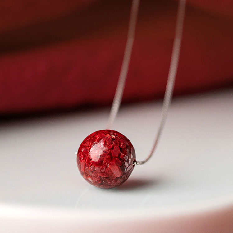 【逆轉.守護】高含量硃砂鎖骨鍊:圖片 4