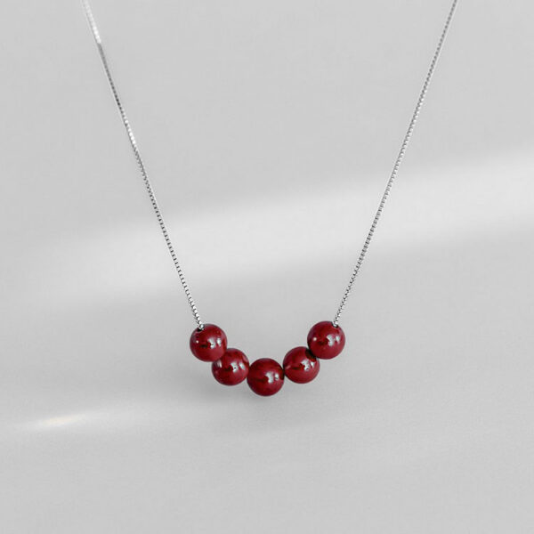 紫金砂項鍊 南紅瑪瑙散珠項鍊