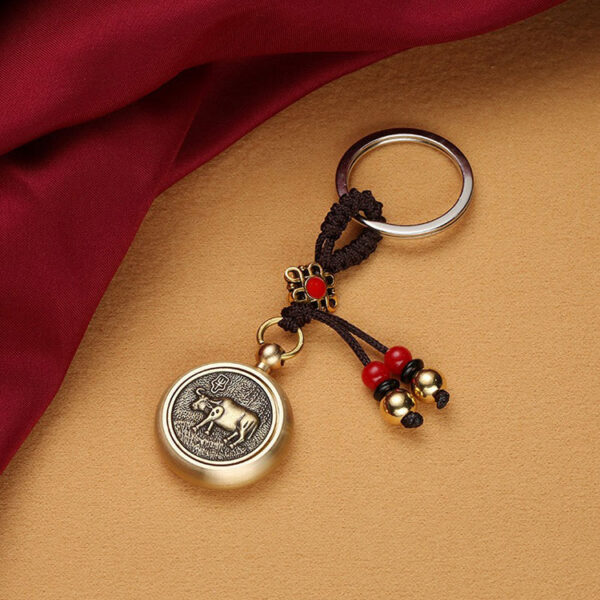 十二生肖轉錢鑰匙圈