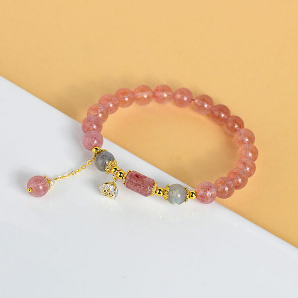 草莓晶拉長石手鍊