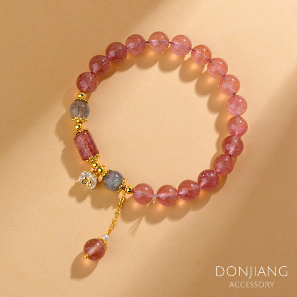 草莓晶拉長石手鍊