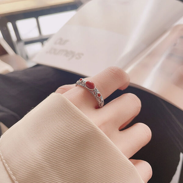 S925南紅瑪瑙戒