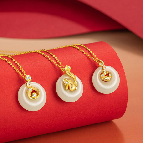 十二生肖S925和田玉項鍊A02 十二生肖S925和田玉項鍊