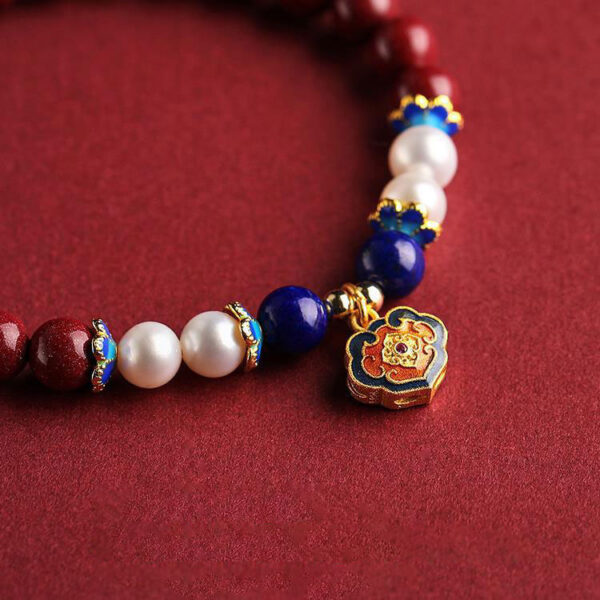 歡喜平安轉運硃砂手鍊｜辟邪平安・典雅轉運