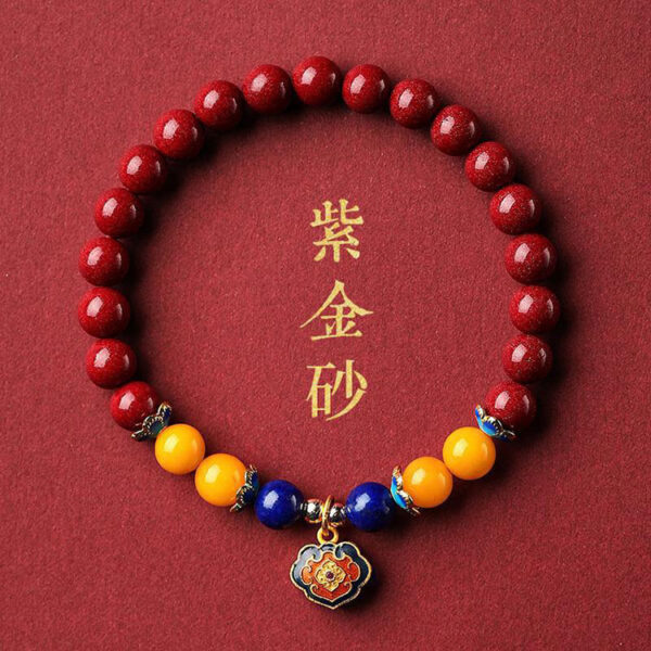 歡喜平安轉運硃砂手鍊｜辟邪平安・典雅轉運