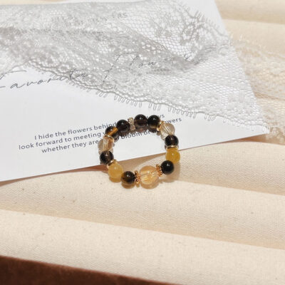 小金霸水晶戒指