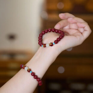 硃砂六合生肖手鍊