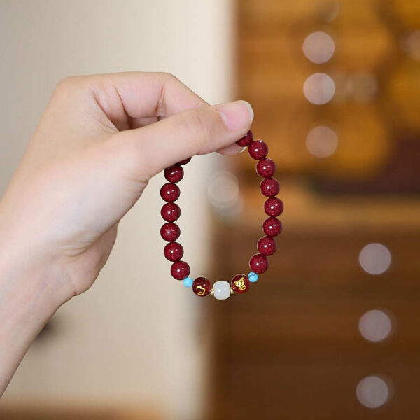 硃砂六合生肖手鍊