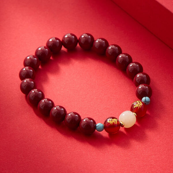 硃砂六合生肖手鍊