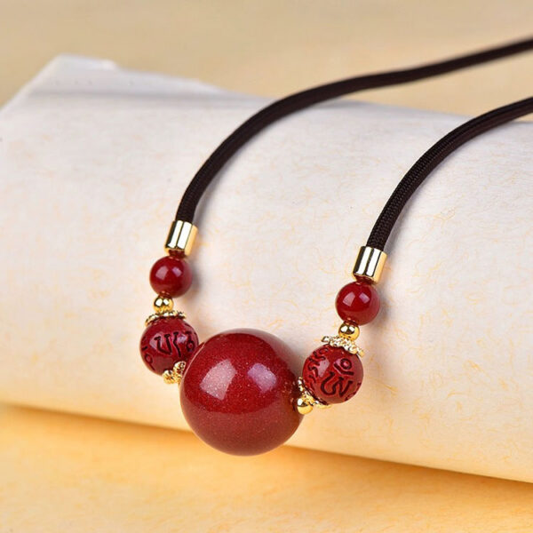 硃來運轉項鍊｜圓珠轉運 × 穩心聚福