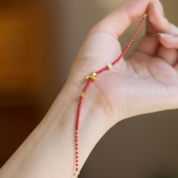 馬年紅繩手鍊｜馬上有錢 × 吉祥如意