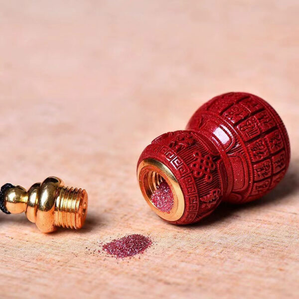 N00761-A03 硃砂福祿納福葫蘆|可開蓋入砂 × 福祿雙全