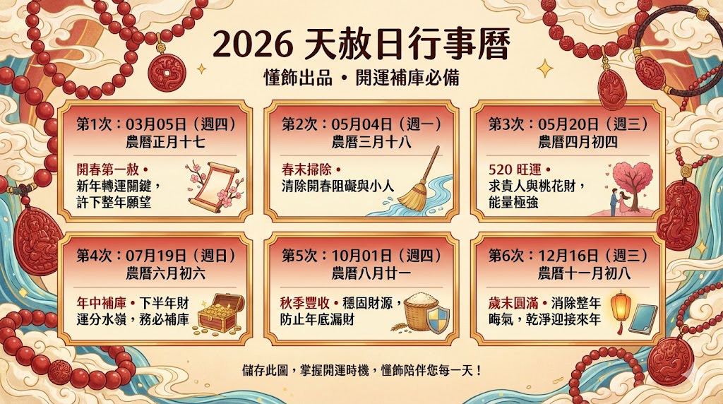 2026-天赦日日期表