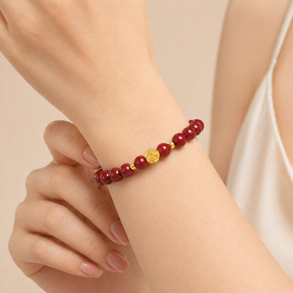 花開富貴｜硃砂日常手鍊
